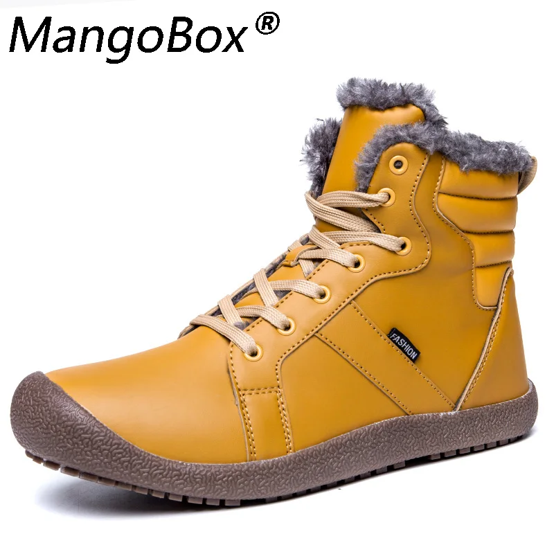 

Large Size Shoes 39--48 Classic Snow Boots for Men Winter Men Outdoor Boots with Fur Low Ankle Hunting Boots Mens Casual Shoes