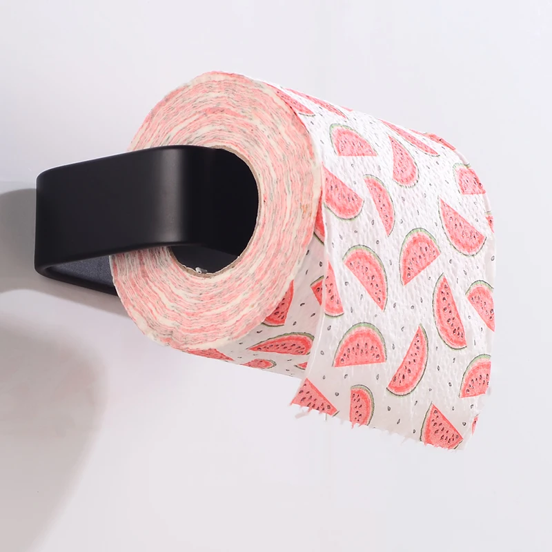 Держатель для туалетной бумаги Черный алюминиевый держатель для туалетной бумаги настенный декоративный держатель для туалетной бумаги