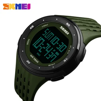 

Skmei Luxury Brand Mens Sports Watches Dive 50m Digital LED Military Watch Men Fashion Electronics Women Wristwatches Relojes