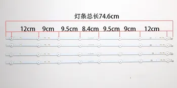 

Led backlight strip for 40inch VES400UNDS-2D-N11 746mm*10mm 3v 1pcs=8led