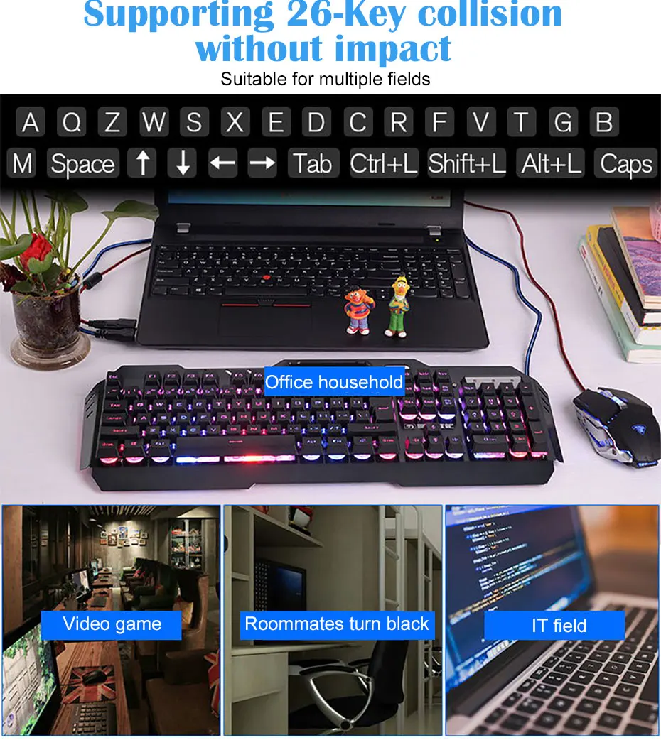 Реальный робот чувство клавиатура конкурс геймеров Внешние настройки есть курица кафе водонепроницаемый USB персональная клавиатура