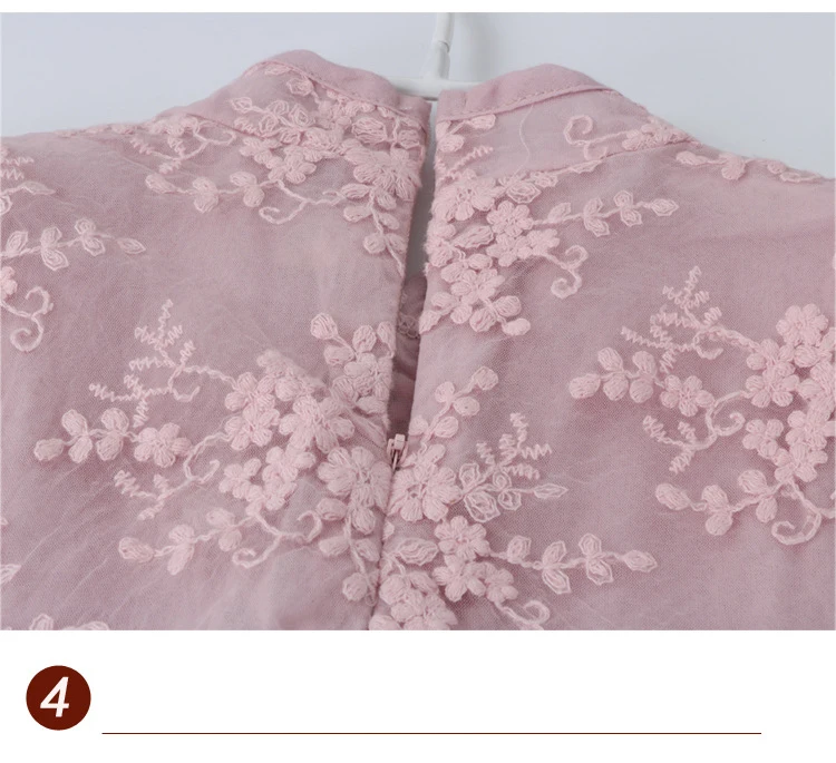 Kids Baby Girls'Dress Summer Korean children's Gauze Cheongsam Dress Princess Party Performance clothes Qipao Ball Gown Dress (16)