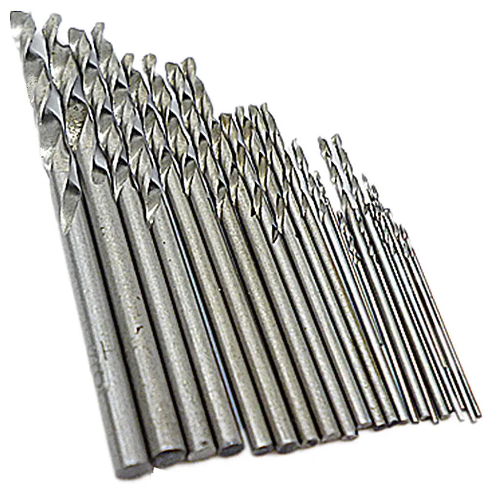

25pc Mini Micro Drill Hss Bits Set Straight Shank Micro-Drill Bits Twist Drill Bit High Speed Steel 0.5mm-3mm For Crafts Jewelry