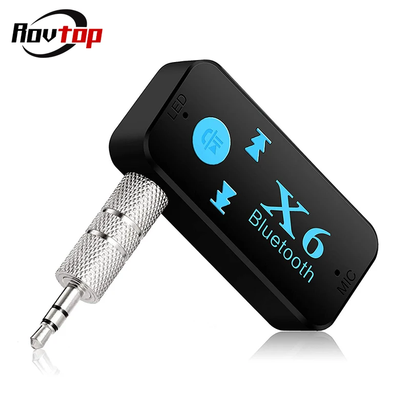 Автомобильный адаптер Rovtop с разъемом 3 5 мм Bluetooth Aux приемник аудио автомобильные