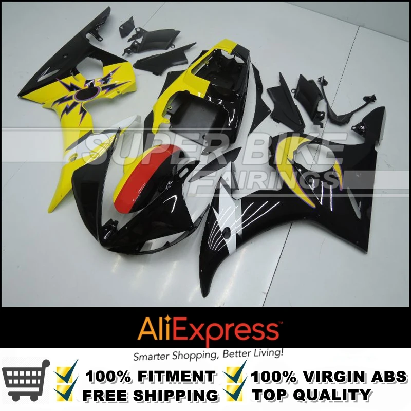 

SUN AND MOON Motorcycle Fairing kit for YAMAHA YZFR6 03 04 05 YZF R6 2003 2004 2005 YZF600