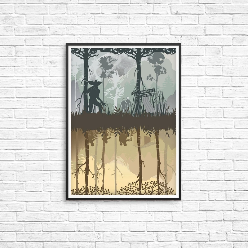 The Upside Down Posters Stranger Things Painting Wall Art Home Modern Room Decor