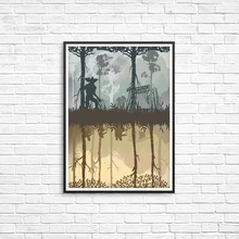 TV Show CARTEL DE stranger things al revés pared lienzo de impresión artística pintura Vintage Eleven decoración de pared