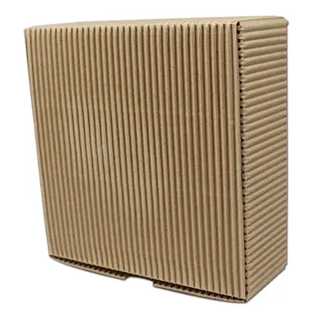 

14*14*5cm 10Pcs/ Lot Retro Kraft Paper Packing Box For Candy Chocolate Snack Baking Gift Event Pack Corrugated Package Boxes