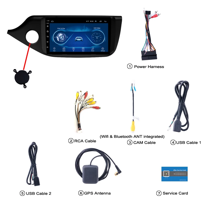 Excellent 9 inch Android 8.1 2.5D Tempered HD Touchscreen Radio for KIA Ceed 2013-2015 with Bluetooth USB WIFI support SWC 5