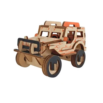

Creative Learning Education Puzzle 3D Toy Wooden Simulation Model Puzzle Games Toys For Children Vehicle 3D Wooden Model Toys