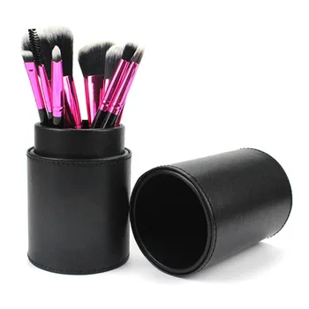 

8PCS/SET Makeup Brushes Set Wooden Handle Nylon Hair Bulsh Powder Foundation Eyeshadow Make up Brush With Cylinder Storage Box