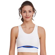 Yoga Vest Shock Absorption Breathable Mesh Belt Workout Gather Sweat Wicking Soft Solid Running Padded Women Sports Bra