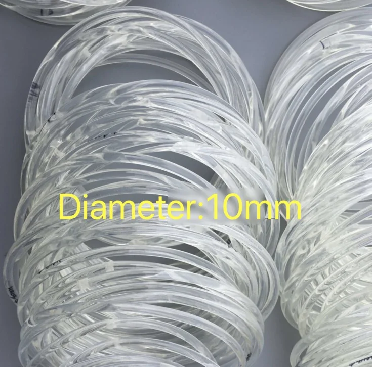 

5meters Diameter:10mm PU Transparent Round Belt Conveyor Belt white food belt