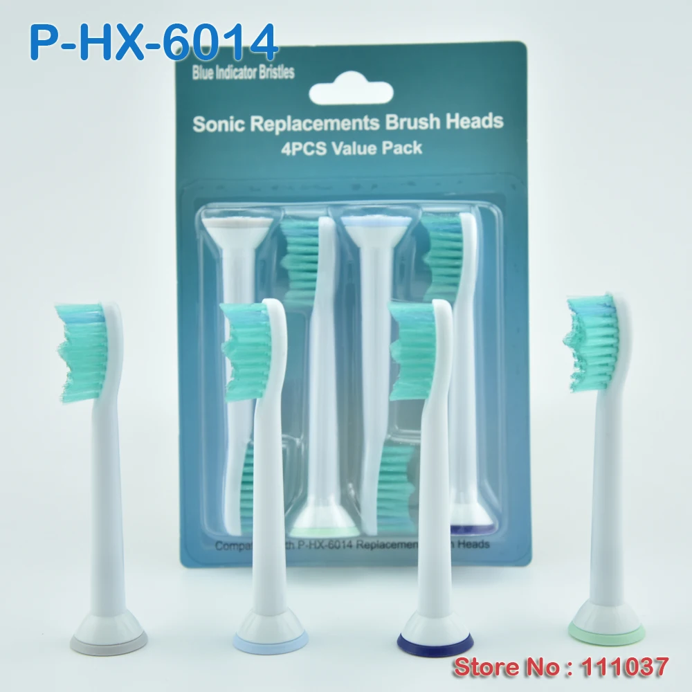 

Sonic Electric Toothbrush Heads HX6014 P-HX-6014 Oral Hygiene Clean 4pcs(1pack) Free Shipping