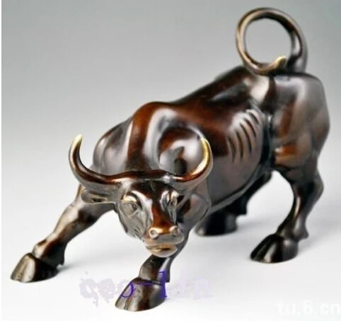 free Shipping OX Statue of the Fierce Bull of the font b Street b font Bronze