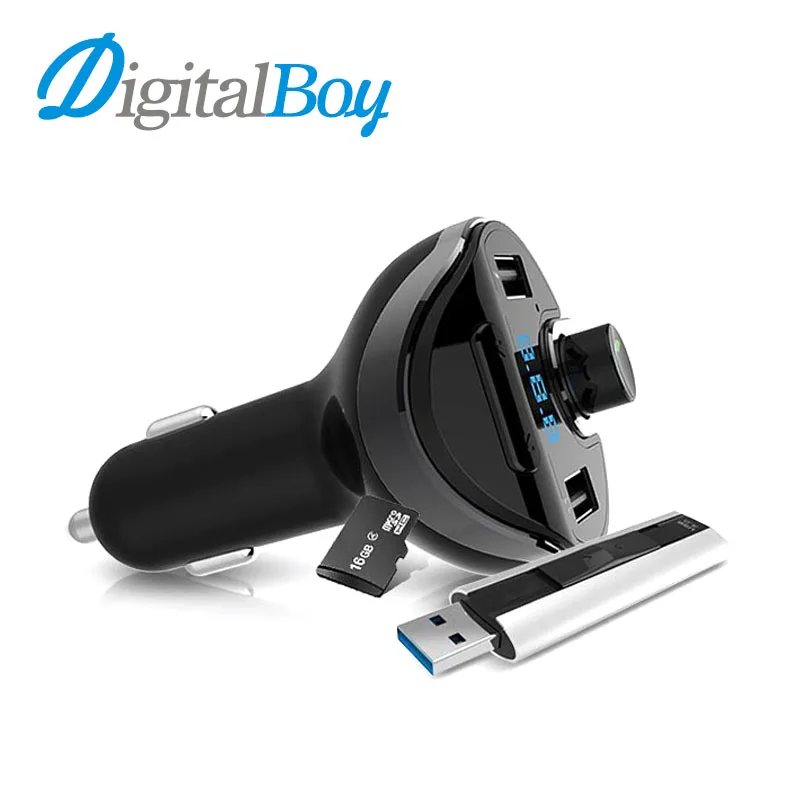 

Car MP3 Player FM Modulator Transmitter Bluetooth Handsfree Call Dual USB Car Charger Voltage Diagnostic Support TF Card Music