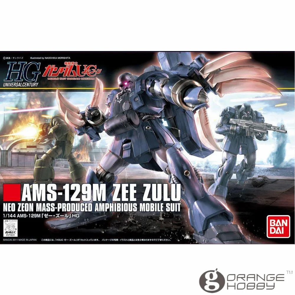 

OHS Bandai HGUC 132 1/144 AMS-129M Zee Zulu Mobile Suit Assembly Model Kits