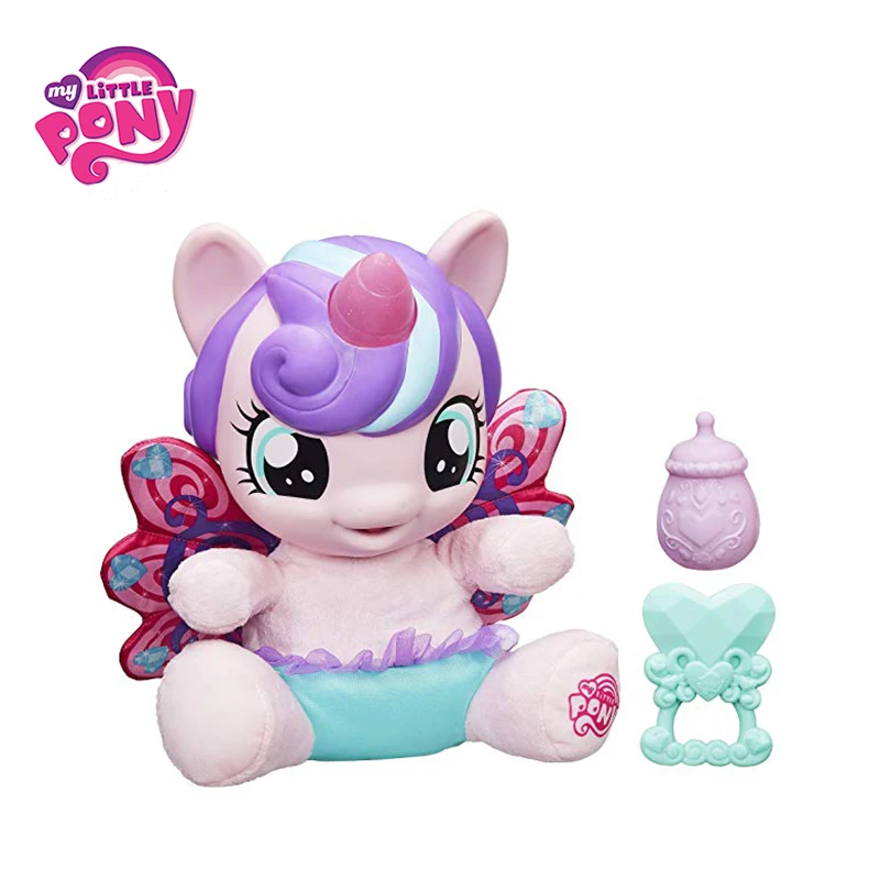 

My Little Pony Baby Flurry Heart Pony Figure Movie&TV Stuffed&Plush Singing Flashing Unicorn Pony For Christmas Gift