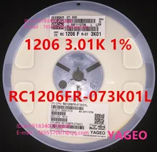 {5000 ШТ./диск} 1206 3.01 К 1% SMD резистор RC1206FR-073K01L (1206 полной серии, не может найти обратитесь в службу поддержки клиентов)