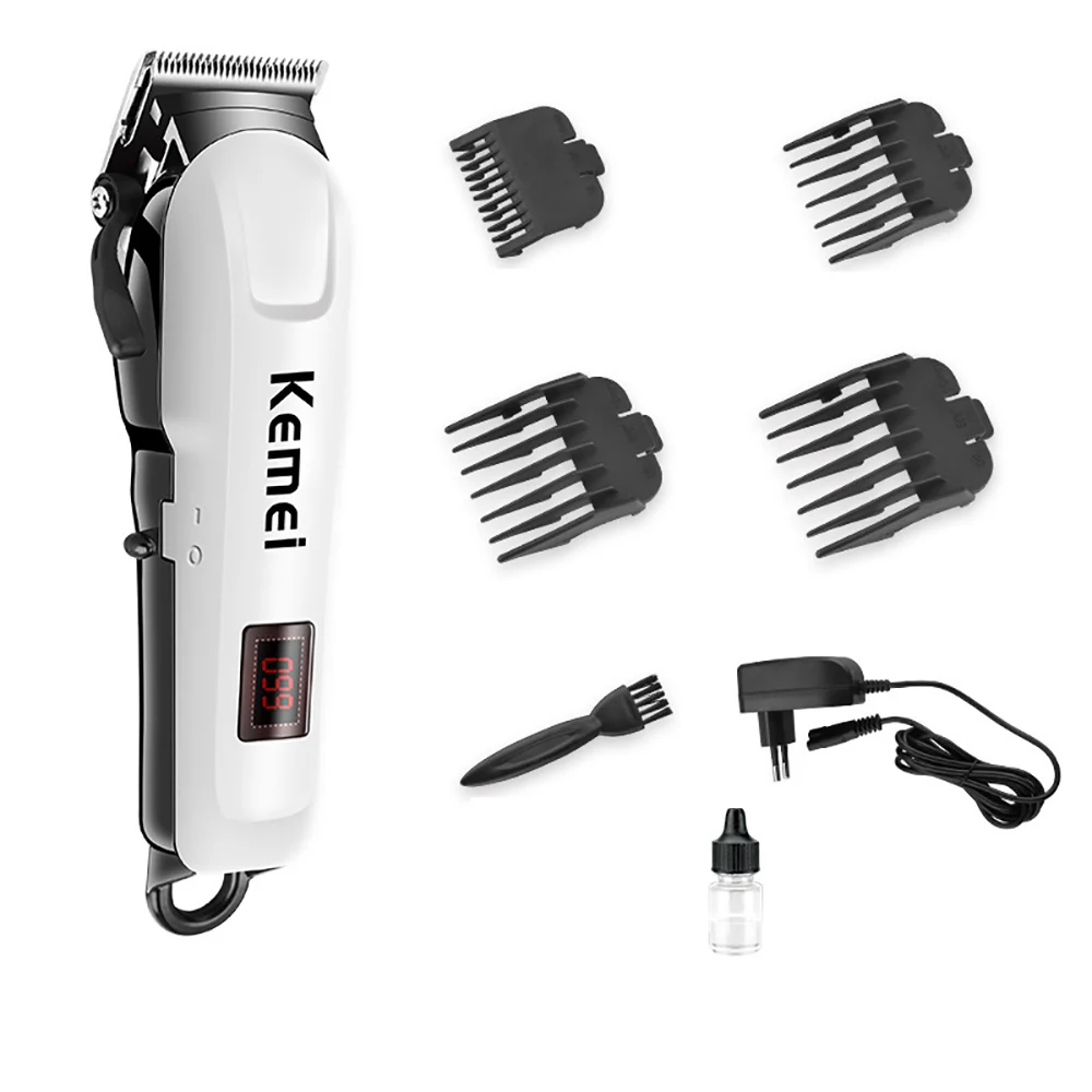 

KEMEI KM-809A Professional Clipper Pet Dog Hair Trimmer Grooming Rechargeable Powerful Cat Cutters Shaver Haircut Machine Animal