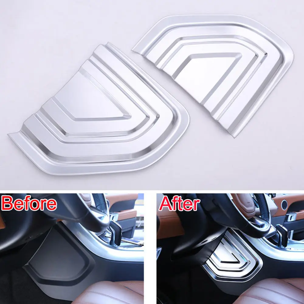 

BBQ@FUKA 2pcs ABS Car Console Center Left/ Right Cover Panel Trim automobiles For land rover Range Rover Sport 2014-2017
