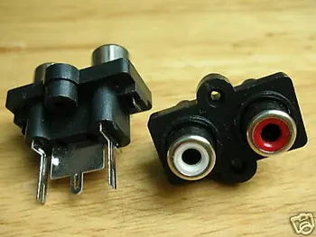 

Panel QUAD RCA Female Chassis Socket Connector QS1 200