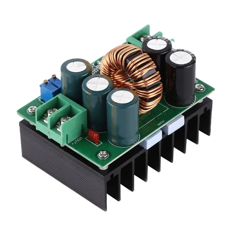 

1200W 20A DC Converter Boost Step-up Power Supply Module IN 10-60V OUT 12-80V On-board Regulator