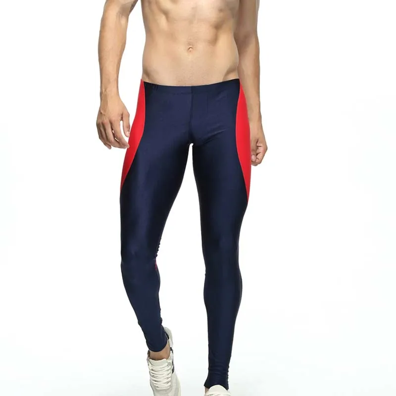 New Men Low Waist Elastic Running Tights Pants Jogging Soccer Training