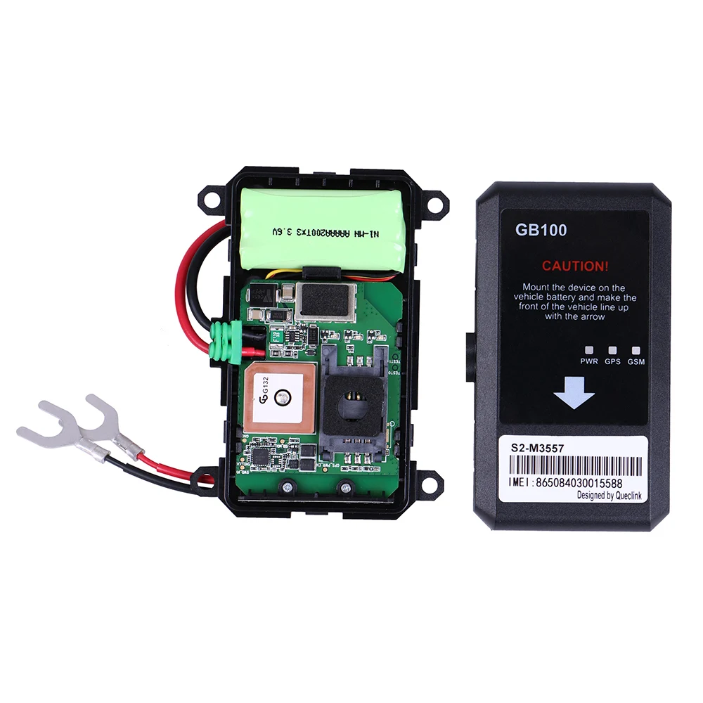 Универсальный автомобильный gps трекер GB100 водонепроницаемый IP65 8 в до 32 В на батарейках, страховое телематическое устройство GSM gps определение местоположения