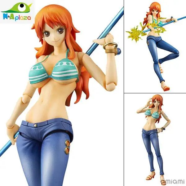 One Piece Nami Joint Movable Variable Action Heroes Sexy figure PVC Action Figure Collection Model Kids Toy Doll 16.5cm