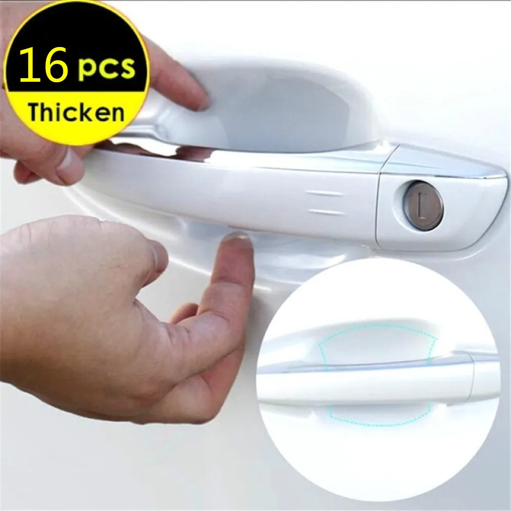 

Car Door Handle Protective film 16pcs Universal Invisible Transparent Car Door Handle Protector Films Handle CA
