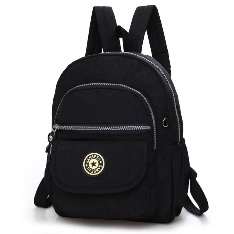 

Baellerry Women's Nylon Mini Backpack Small Casual Backpacks Female Daypack Travel Bags Retro Style School Bookbag