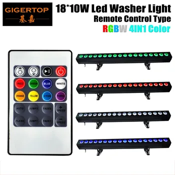 

4XLOT 200W RGBW Led Wall Washer Indoor Flood Light 4IN1 18x10W White RED Blue Green Warranty CE Rohs 110V-240V DMX Color Change