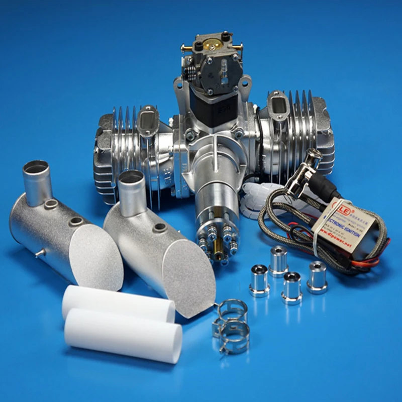 

DLE111 Gasoline-Engine 111CC twin-cylinder two stroke exhaust pipe expansion For RC Plane