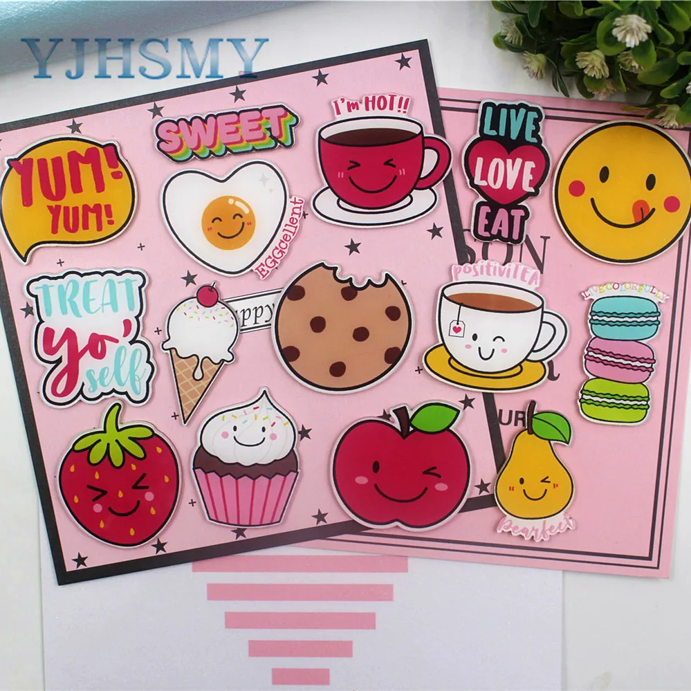 

YJHSMY BR1022,1pcs Flat back and brooch Acrylic cartoon badge cute decorative badge animal pin accessories
