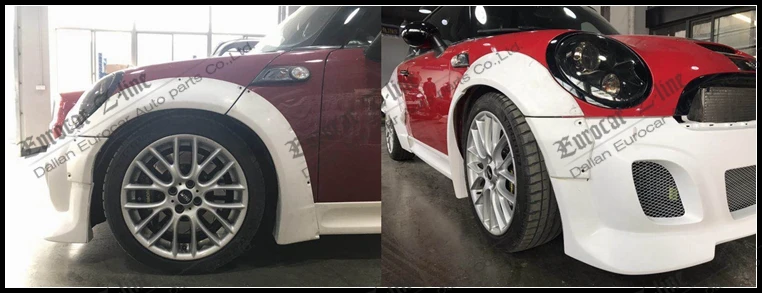 FRP mini cooper r56 обновленный LB Рабочий комплект кузова 07-15y