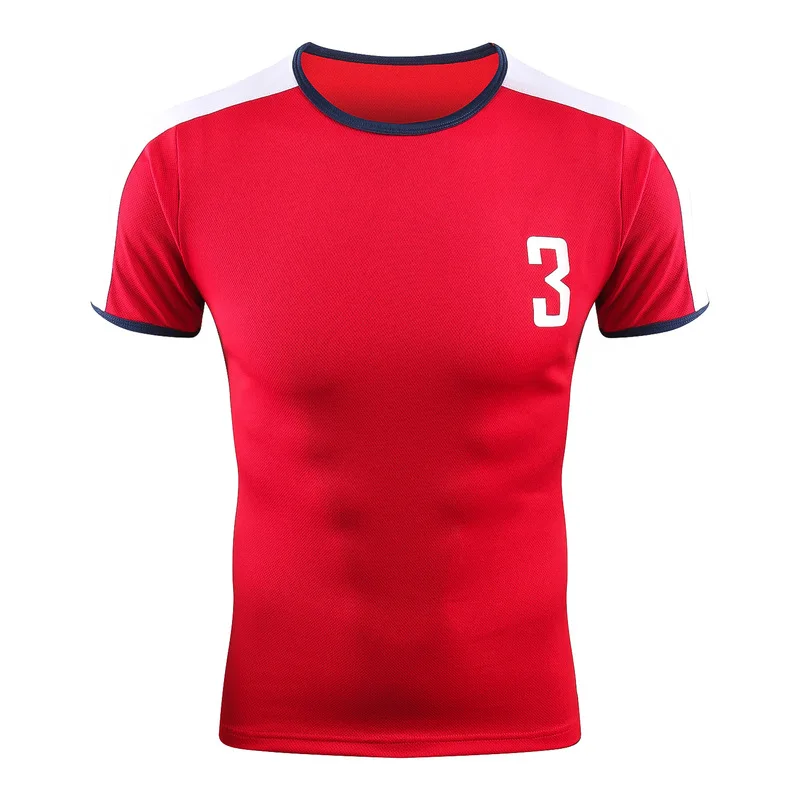 Новые дышащие Ретро модели мужские футбольные Джерси саморазвитие с коротким рукавом Беговая футболка баскетбольная футбольная безрукавка HS - Цвет: Красный