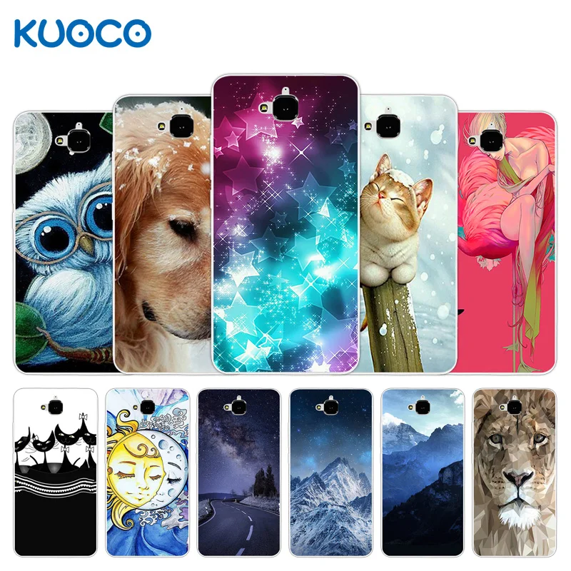 

Soft Silicone for Huawei Y6 Pro / Honor Play 5X / Enjoy 5 / Holly 2 Plus Scenery Design Case Cover for Huawei Honor 4C Pro Capa