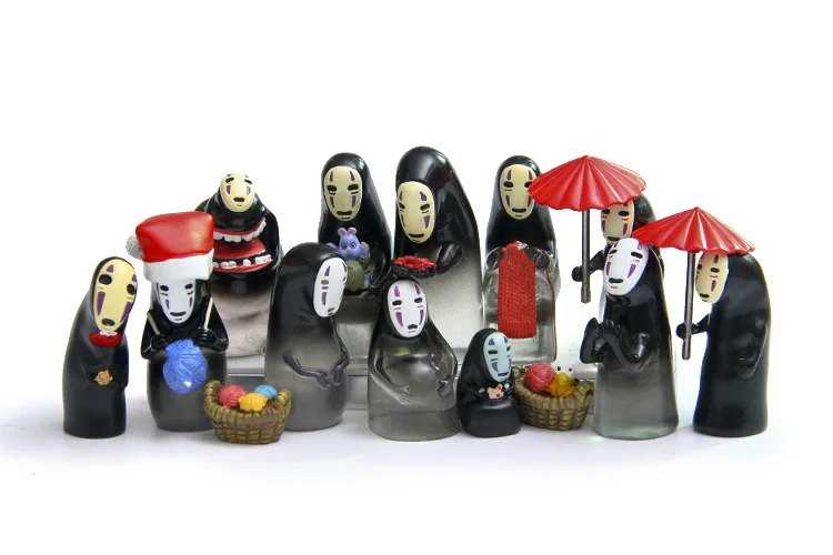 Studio Ghibli Spirited Away Collection 15 Unique No Face Pvc Action Figures By Hayao Miyazaki - 3