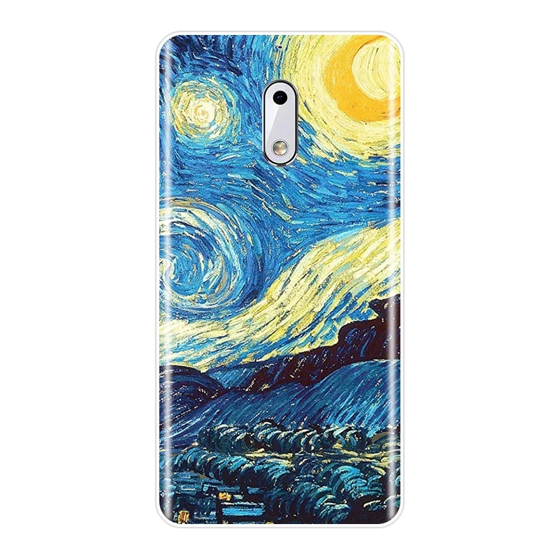 Мягкий чехол для телефона с рисунком Ван Гога Nokia 7 Plus X6 Nokia2 Nokia3 Nokia5 Nokia6