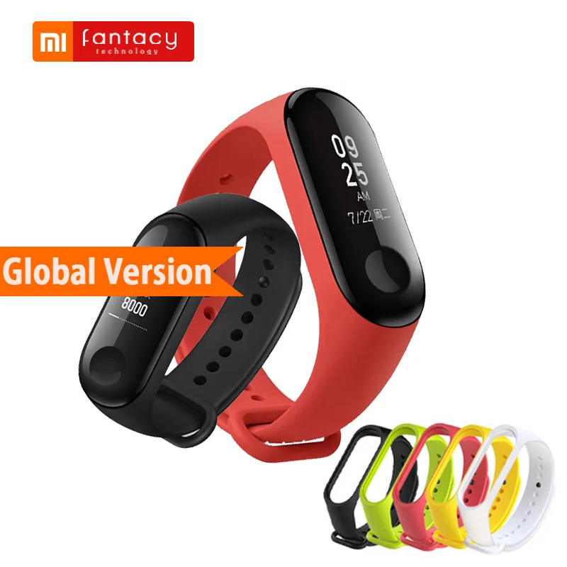

Global Version Xiaomi Mi Band 3 Miband 3 Fitness Tracker OLED Touch Waterproof Smart Bluetooth Band Wristband Bracelet Mi Band 3