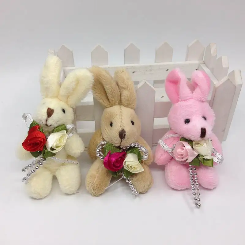 8cm jointed bunny with flower 7