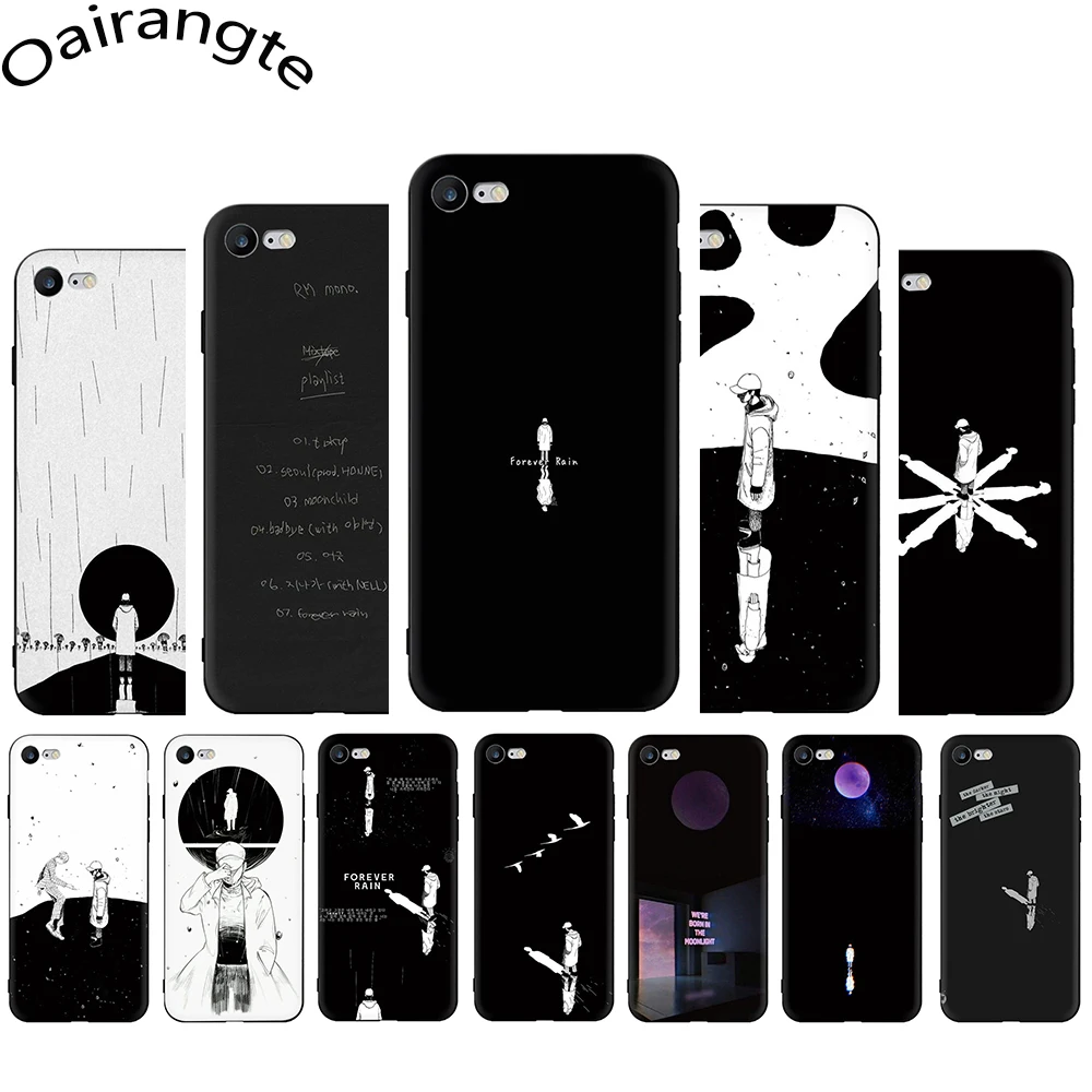 Моно Мягкий силиконовый чехол RM для телефона iphone 5 5s SE 2020 6 6s 7 8 Plus X XR XS 11 12 Pro Max