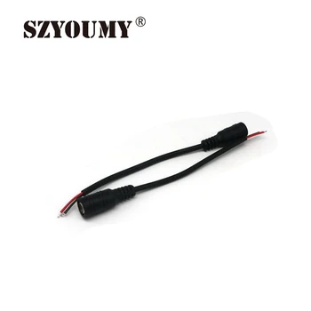 

SZYOUMY 100Pcs 5.5 x 2.1mm female / male DC Power Jack Connector Adapter Wire Cable 15cm For 5050 3528 led strip free shipping