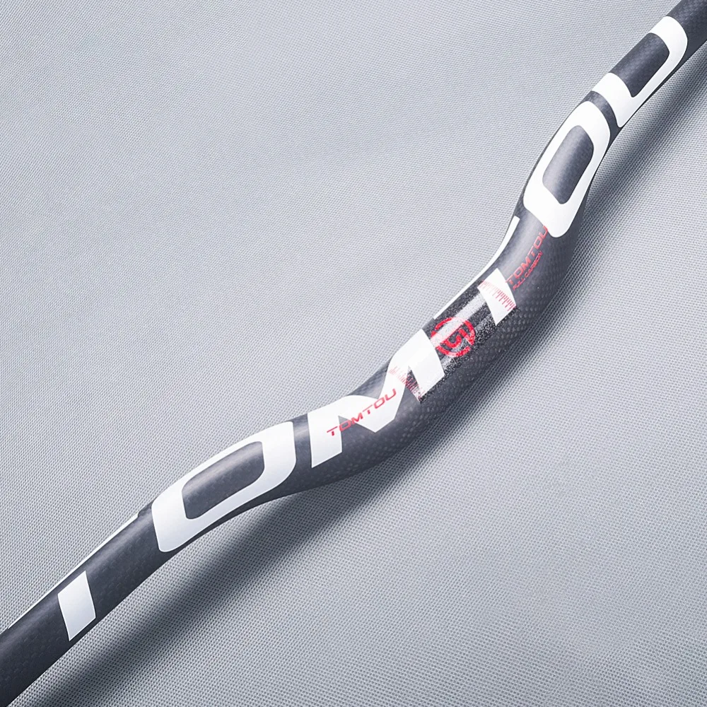 TOMTOU 3K Matt Carbon Fiber Handlebar MTB Bike Parts Rise or Flat Handlebars 580/600/620/640/660/680/700/720/740/760mm, bicycle handlebar grips,bike handlebar tape,bicycle accessories,bicycle handlebar