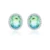 Brincos Novo Estilo Oval Turmalina Verde Zircon Brincos Para As Mulheres da Festa de Casamento de Alta Qualidade Brilhando Charme Jóias
