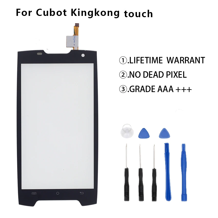 

5.0 For Cubot KingKong touch screen Glass Lens Sensor Digitizer Panel Adhesive Screen Free Tools