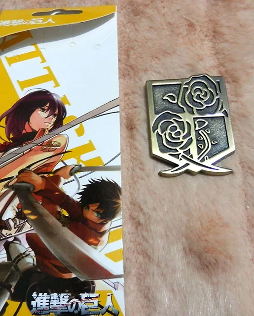 Аниме атака на Титанов винтажный значок Косплей Shingeki no Kyojin SNK брошь Скаутинг