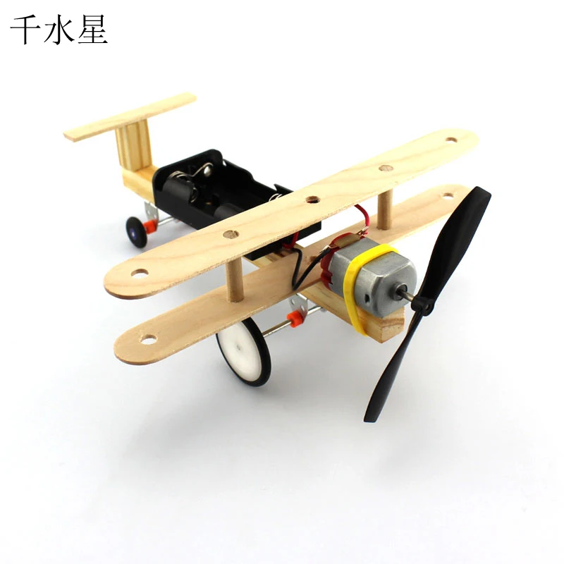 

Wind power small aircraft taxi aircraft DIY small invented air science experiment students manual model