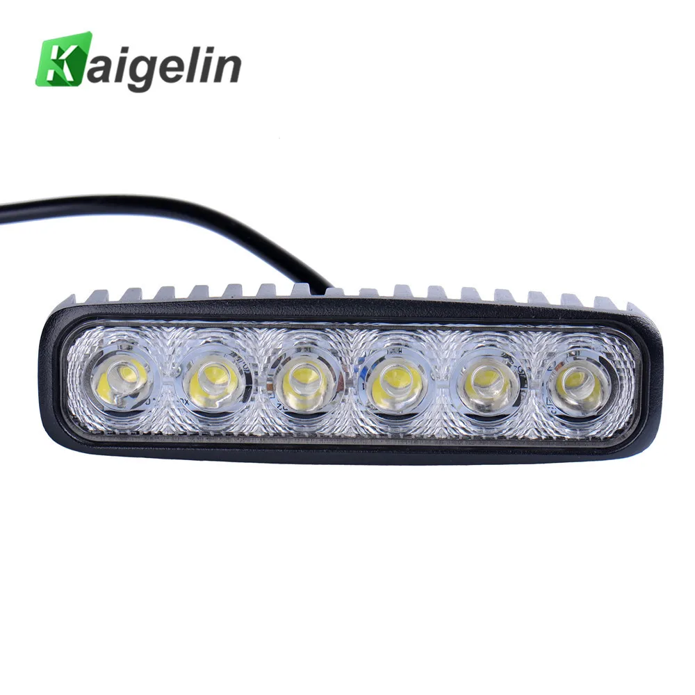 Kaigelin 18W Spotlight LED Car Light Bar Waterproof LED 12V Car Work